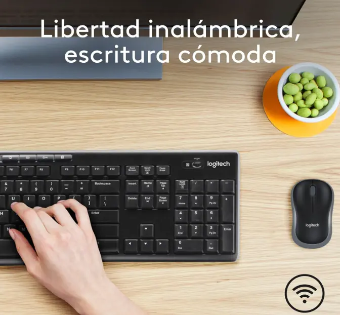 Conjunto combinado de teclado y ratón inalámbricos Logitech MK270 - Imagen 4