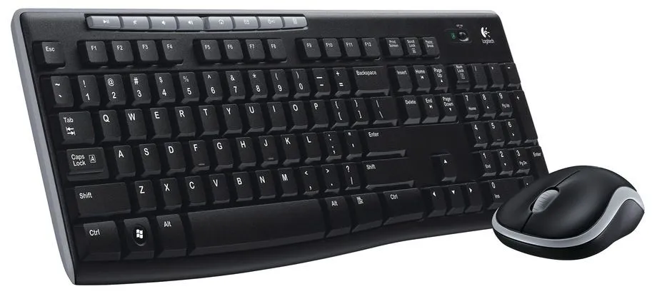 Conjunto combinado de teclado y ratón inalámbricos Logitech MK270 - Ordenador Outlet